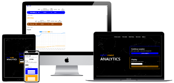 Rocket League Analytics on various devices